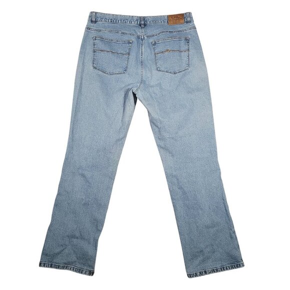 Lauren Ralph Lauren Womens Classic Straight Jeans 16 Mid-Rise Light Wash Denim - Picture 2 of 8